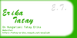 erika tatay business card